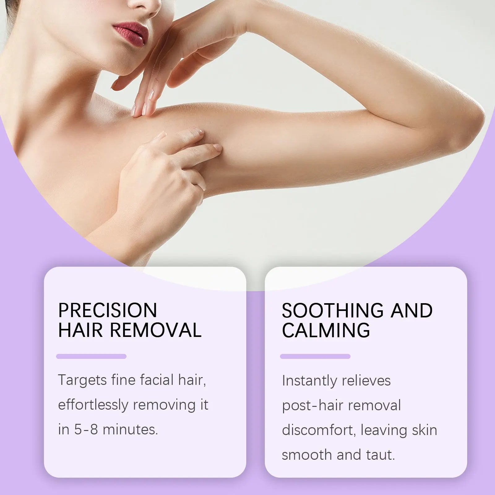 AMZ Gentle Depilatory Set Body Hair Removal Cream Smoothing Moisturizing Skin Care for Soft Fine Skin Daily